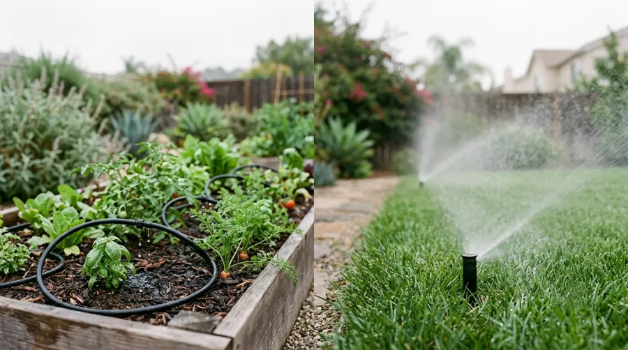 Drip Irrigation vs Sprinklers